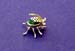 Malachite beetle brooch