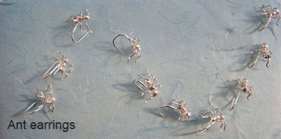 Ant earrings