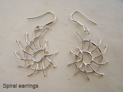 Spiral earrings