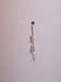 Ruby ant earring