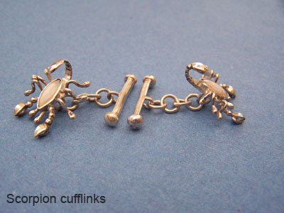 Scorpion cufflinks