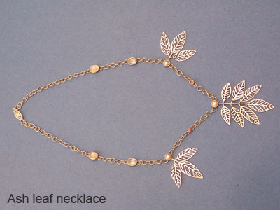 Ash leaf necklace