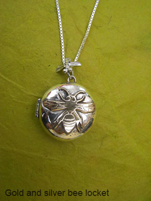 Gold and Silver Bee Locket