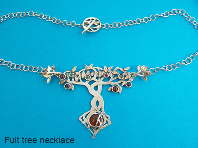 Silver and gold fruit tree